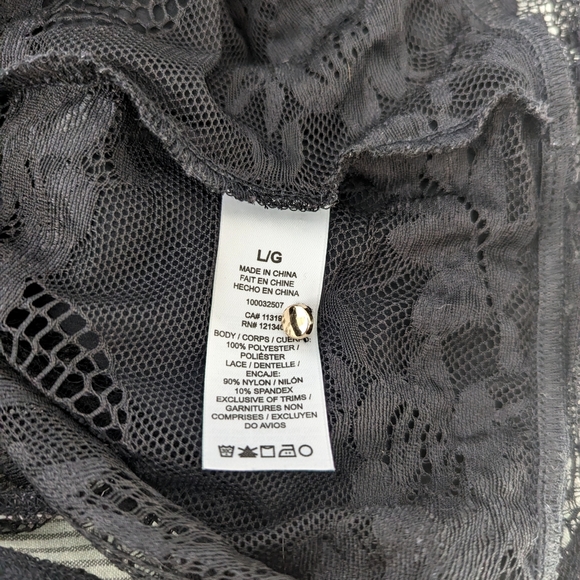 Dynamite Sheer Long Sleeve Bodysuit - Picture 9 of 9